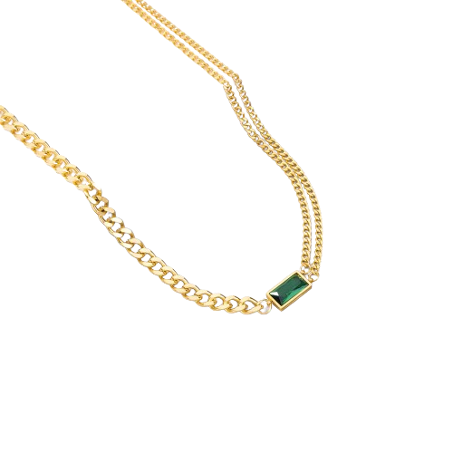 Collier Bold  Emerald - 18 carats