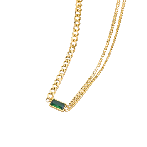 Collier Bold  Emerald - 18 carats