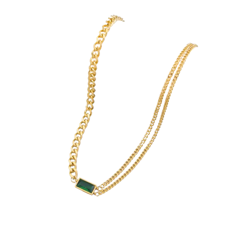 Collier Bold  Emerald - 18 carats