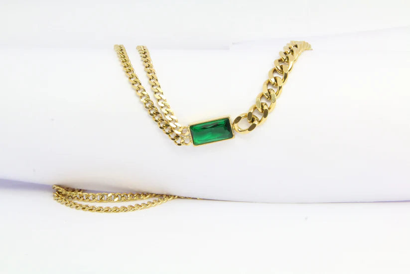 Collier Bold  Emerald - 18 carats