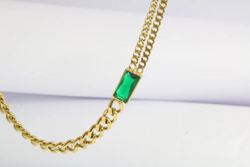 Collier Bold  Emerald - 18 carats