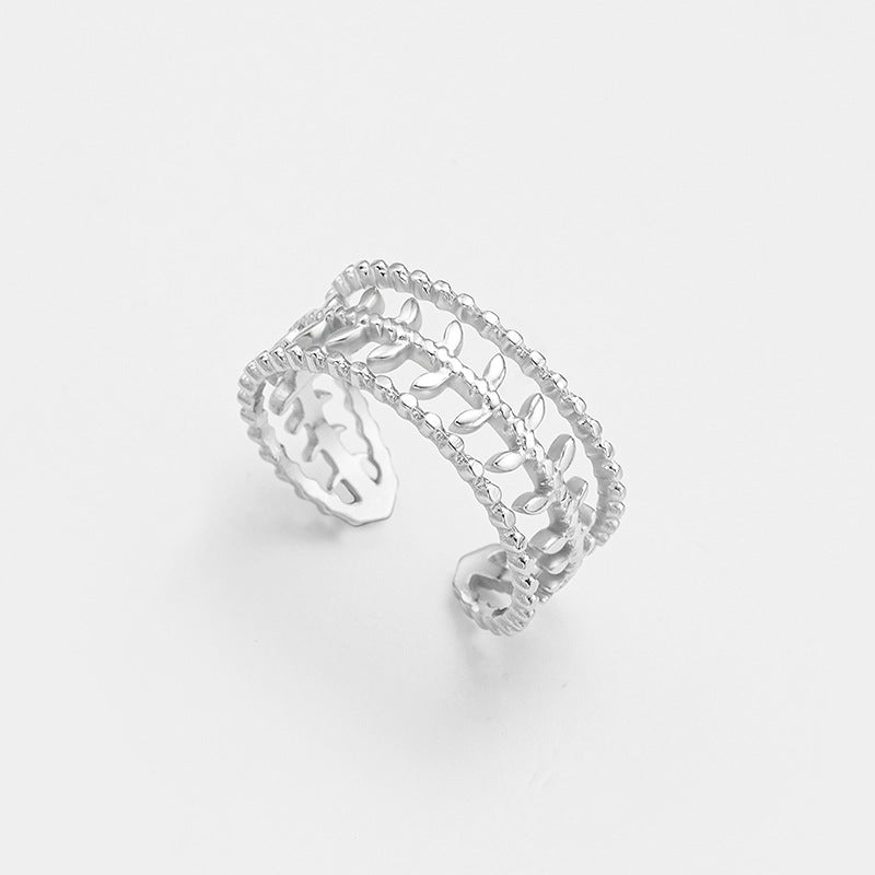 Bague Leaf ajustable