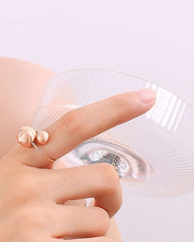 Bague Double Bubble