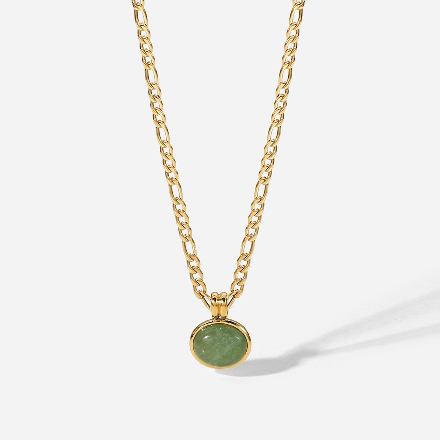 Collier Agathe  plaque or 14k